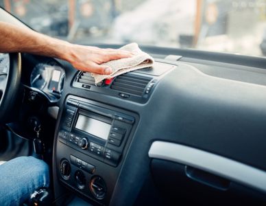 car dashboard Polishing