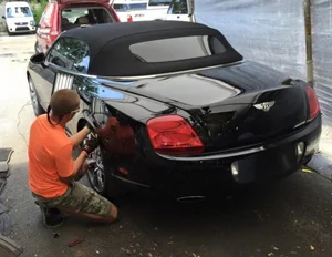Bentley Car Paintless Dent Removal Service in Dubai